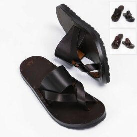 【P5倍】ユッタ・ニューマン／JUTTA NEUMANN"FRANK・フランク"BIRKEN SOLE・ビルケンシュトックソール×ラディゴレザー クロスサンダル (ブラック・ダークブラウン) FRANK／BLACK*LATIGO・DARK BROWN*LATIGO[返品OK]