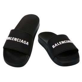 【4月目玉&P5倍】バレンシアガ／BALENCIAGA "POOL・プールスライドサンダル"ラバーサンダル(ブラック×ホワイト) 565826 W1S80 1006／BLACK*WHITE