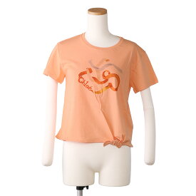 【S/S SALE＆クーポン5%OFF】クロエ キッズ／CHLOE' KID'Sレディース・半袖クルーネックTシャツ・カットソー(オフホワイト・アプリコット・ピンク)C15E02 117・43C・45K／OFFWHITE・APRICOT・PINK WASHED PINK