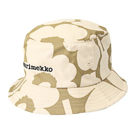 【P5倍】マリメッコ／MARIMEKKO "Makikaura Unikko ハット"　ウニッコ・北欧デザイン・バケットハット・帽子 (ベージュ×コットン) 92834 080／BEIGE*COTTON