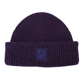 【FINAL SALE】【P5倍】マリメッコ／MARIMEKKO "ROIHUA／KIOSKI BEANIE・キオスキ ビーニー" ウニッコ・花柄・北欧デザイン・ウール・ニット帽・ニットキャップ・帽子(パープル・ブラウン・グレー) 94718 004・008・019／PURPLE・BROWN・GREY