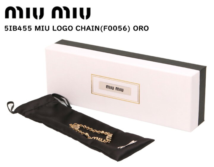 楽天市場】【ｸｰﾎﾟﾝ5%OFF】ミュウミュウ／MIU MIU ロゴチェーン 