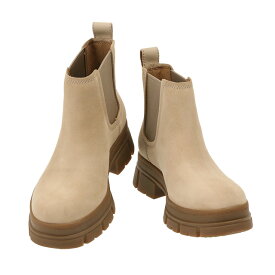 【クーポン5%OFF】アグ／UGG "LADY'S ASHTON CHELSEA／レディース アシュトン チェルシー"防水スエード・サイドゴアブーツ(ブラウン・ベージュ)1133893・DKEA・MDSD／DARK EARTH・MUSTARD SEED