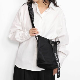 【エントリーでP5】マリメッコ／MARIMEKKO ナイロン ショルダーバッグ　"Carry All Solid キャリーオール ソリッド" 斜め掛けショルダーバッグ(ブラック) 91923 009／BLACK[返品OK]