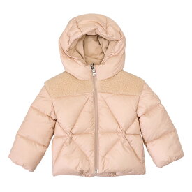 【S/S SALE＆クーポン5%OFF】モンクレールベビー・ガールズ／MONCLER BABY KID'S "ARABETTE"ボア＆フード付きダウンジャケット(ローサ・ピンク) 1A565 10 53048 514／ROSA／G2／9-12・12-18