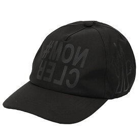 【クーポン5%OFF】モンクレール グルノーブル／MONCLER GRENOBLE "BASEBALL CAP" ベースボールキャップ　メンズ・ロゴプリント・帽子・アウトドア(ブラック)3B00003 596Y4 999／BLACK