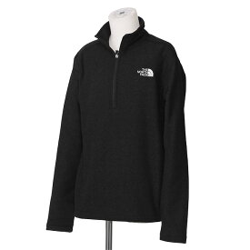 【クーポン5%OFF】ザ・ノースフェイス／THE NORTH FACE"MEN’S TEXTURED CAP ROCK 1/4 ZIP　テクスチャード キャップ ロック"　メンズ　ハーフジップ　クォータージップ　パーカー・プルオーバー・ロゴ刺繍(ブラック)NF0A3YR1 JK31／TNF BLACK