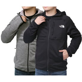 【P5倍】ザ・ノースフェイス／THE NORTH FACE "MEN’S CANYONLANDS HOODIE・メンズ キャニオンランズ フーディー"　フード付きジップアップパーカー・フリース・アウトドア(グレー・ブラック)NF0A5G9U DYY1・JK31／MEDIUM GREY HEATHER・BLACK