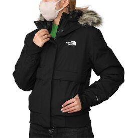 【P5倍】ザ・ノースフェイス／THE NORTH FACE "WOMEN’S ARCTIC BOMBER・レディース アークティック ボンバー パーカー"　ファー&フード付きダウンジャケット NF0A84IY I0E1・JK31／DUSTY PERIWINKLE・TNF BLACK