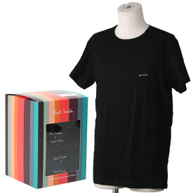 【クーポン5%OFF】ポールスミス／PAUL SMITH "MEN T SHIRT 5 PACK” メンズコットンTシャツ・5枚セット(ブラック) M1A-389-M5PK-79／BLACK