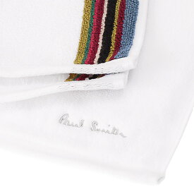 【タイムSALE＆P5倍】ポールスミス／PAUL SMITH "TOWEL HAND STRP EDGE・シグネチャーストライプ ハンドタオル"フェイスタオル(ホワイト・ネイビー) M1A-618-R538-01・47／WHITE・NAVY