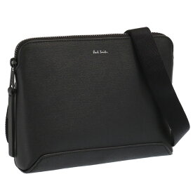 【スーパーSALE割引】【S/S SALE＆クーポン5%OFF】ポールスミス／PAUL SMITH "MEN BAG MUSETTE EMB・シティエンボス ミュゼットバッグ" 斜め掛けショルダーバッグ(ブラック) M1A 7172 ASGRAI 79／BLACK