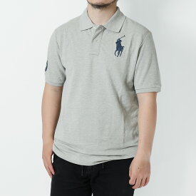 【クーポン5%OFF】ポロラルフローレン ボーイズ／POLO RALPH LAUREN BOY'S "BIG PONY コットン メッシュ ポロシャツ" メンズ・レディース・ビッグポニー刺繍デザイン(グレー・ホワイト・ネイビー・ブラック) 323670257 004・006・014・015