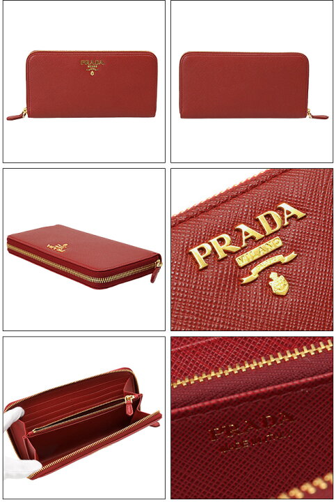 楽天市場】【P5倍】プラダ／PRADA ”サフィアーノレザー ジップ 