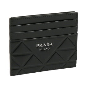 【P5倍】プラダ／PRADA ブラッシュドレザー ロゴ カードホルダー・カードケース(ブラック)2MC223 SPAZZOLATO TRIA(2CNV) F0002／NERO