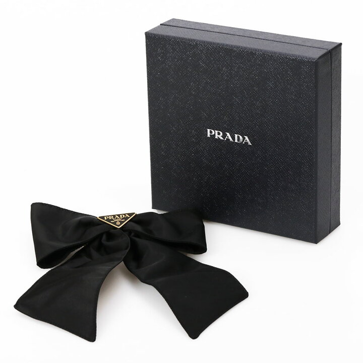 楽天市場】【ｸｰﾎﾟﾝ5%OFF】プラダ／PRADA ［正規品］PRADA ブラックリボンヘアピン