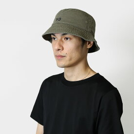 【TIME SALE】【クーポン5%OFF】 アディダス・ワイスリー／ADIDAS・Y-3 "Y-3 BUCKET HAT・ バケットハット" メンズ レディース・ロゴ入り・帽子(オリーブ系) JJ3950／OLISTR[返品OK]