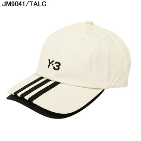 【目玉商品＆P5倍】 アディダス・ワイスリー／ADIDAS・Y-3 ”3S CAP・スリーエスキャップ メンズ レディース・ロゴ×ライン入り・ベースボールキャップ・帽子(ホワイト・ブラック) JM9041・JN7183／TALC・BLACK【返品無料】