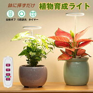 植物育成ライト LED タイマー 植物育成LED 観葉植物育成ライト 多肉植物育成 トフルスペクトル 5階段調光…