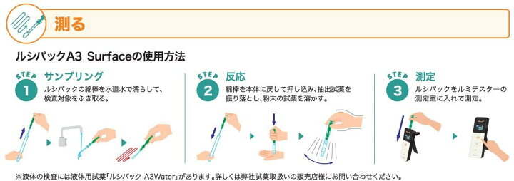 楽天市場】ルシパックPen 100本入 ATPふき取り検査システム 60331 2 