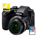 今ならSDカード8GB・カメラケース差し上げます【送料無料】Nikon・ニコン B500BK チルト式液晶光学40倍ズームデジカメ COOLPIX B500 ブ...