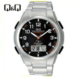 【送料無料】シチズン CITIZEN Q&Q 世界5局 電波ソーラー腕時計 MD02-205