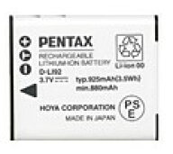 【ゆうパケットで送料無料】ペンタックスリコー PENTAX 充電式リチウム電池 バッテリー D-LI92