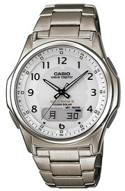 バンド調整可能のコマ詰めセット付き【送料無料】【国内正規品】CASIO・カシオ WVA-M630TDE-7AJF チタンバンド ソーラー電波時計 waveceptor マルチバンド6 WVA-M630TDE-7AJF