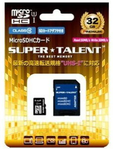 ݌ɂy䂤pPbgőzyszSUPERTALENT microSDHCJ[h32GB Class10 }CNSDHCJ[h32GB ST32MSU1P yX[p[Wz