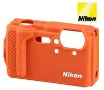 W300対応 ニコン Nikon COOLPIX オレンジ セール商品 超激得SALE シリコンジャケット CF-CP3