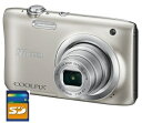 今ならSDカード8GB差し上げます【送料無料】Nicon・ニコン デジカメ COOLPIX A100 シルバー【COOLPIX S2900後継機】【楽ギフ_包装...