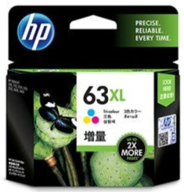 【ゆうパケットで送料無料】HP HP63XL インクカートリッジ カラー F6U63AA