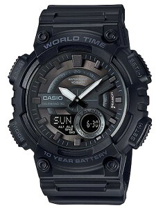 �y�䂤�p�P�b�g�ő��������zCASIO�E�J�V�I �����Y AEQ-110W-1BJH �X�^���_�[�h ���t��j���\���A�A���[���A�X�g�b�v�E�I�b�`�@�\�𓋍� �r���v