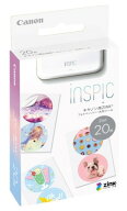 【ゆうパケットで送料無料】Canon・キヤノン iNSPiC用 ZINKフォトペーパー 丸形シール ZP-2030-2C-20