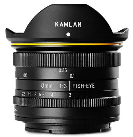 【送料無料】KAMLAN・カムラン レンズ 8mm F3.0 フジ Xマウント【楽ギフ_包装】