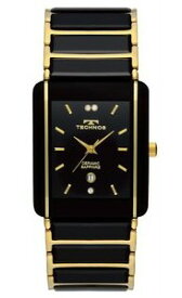 【送料無料】TECHNOS SWISS 軽いセラミックバンド テクノス男性用腕時計 TSM903GB