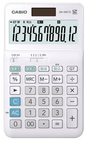 【ゆうパケットで送料無料】CASIO カシオ W税率電卓 ジャストタイプ JW-200TC-N