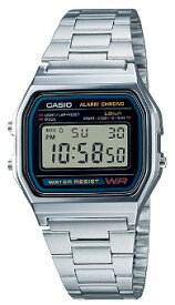 在庫あり【ゆうパケットで送料無料】CASIO・カシオ A158WA-1JH メンズ スタンダード メタルバンド 日常生活防水 見やすいデジタル表記 【楽ギフ_包装】 【スーパーロジ】