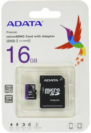 【ゆうパケットで送料無料】ADATA マイクロSDカード16GBクラス10 Class10 AUSDH16GUICL10-RA1