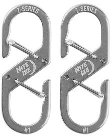 【1/30までポイント10倍】【ゆうパケットで送料無料】NITE IZE NI59260 Zカラビナー #1×2P ステンレスシルバー Zカラビナー Zシリーズ セキュリティキーアクセサリー ナイトアイズ