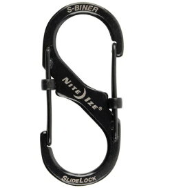 【1/30までポイント10倍】【ゆうパケットで送料無料】NITE IZE NI02669 エスビナー スライドロック #2 ブラック Sカラビナー Sシリーズ スライドロック機能 ナイトアイズ