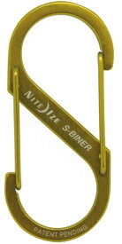 【2/28までポイント10倍】【ゆうパケットで送料無料】NITE IZE NI02708 エスビナーブラス #3 Sカラビナー Sシリーズ ブラスシリーズ 日本限定アイテム ナイトアイズ