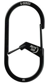 【2/28までポイント10倍】【ゆうパケットで送料無料】NITE IZE NI59185 Gカラビナー #3 ブラック Gカラビナー Gシリーズ G型カラビナ ナイトアイズ