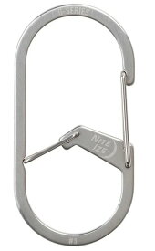 【1/30までポイント10倍】【ゆうパケットで送料無料】NITE IZE NI59186 Gカラビナー #3 ステンレスシルバー Gカラビナー Gシリーズ G型カラビナ ナイトアイズ