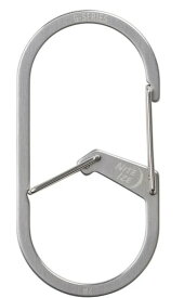 【2/28までポイント10倍】【ゆうパケットで送料無料】NITE IZE NI59188 Gカラビナー #4 ステンレスシルバー Gカラビナー Gシリーズ G型カラビナ ナイトアイズ