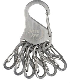 【1/30までポイント10倍】【ゆうパケットで送料無料】NITE IZE NI02224 キーラック ステンレススチール シルバー キーアクセサリー エスビナーチップ ナイトアイズ