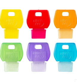 【1/30までポイント10倍】【ゆうパケットで送料無料】NITE IZE NI59270 アイデンティキーカバー 6個入りアソート キーアクセサリー 色分け 書き込み TPR素材 伸縮性 耐久性 ナイトアイズ