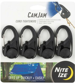 【1/30までポイント10倍】【ゆうパケットで送料無料】NITE IZE NI59103 カムジャム ロープタイトナー 4個パック アウトドアギア ロープ固定 キャンプ ロープワーク 初心者おすすめ ナイトアイズ