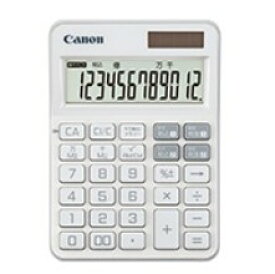 【ゆうパケットで送料無料】キヤノン Canon 電卓 KS-126WUV-PW JPN SOB 12桁ミニ卓上電卓 千万単位表示機能 抗ウイルス・抗菌仕様
