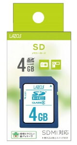 y䂤pPbgőzLazos SDHC[J[h 4GB CLASS6 pbP[W